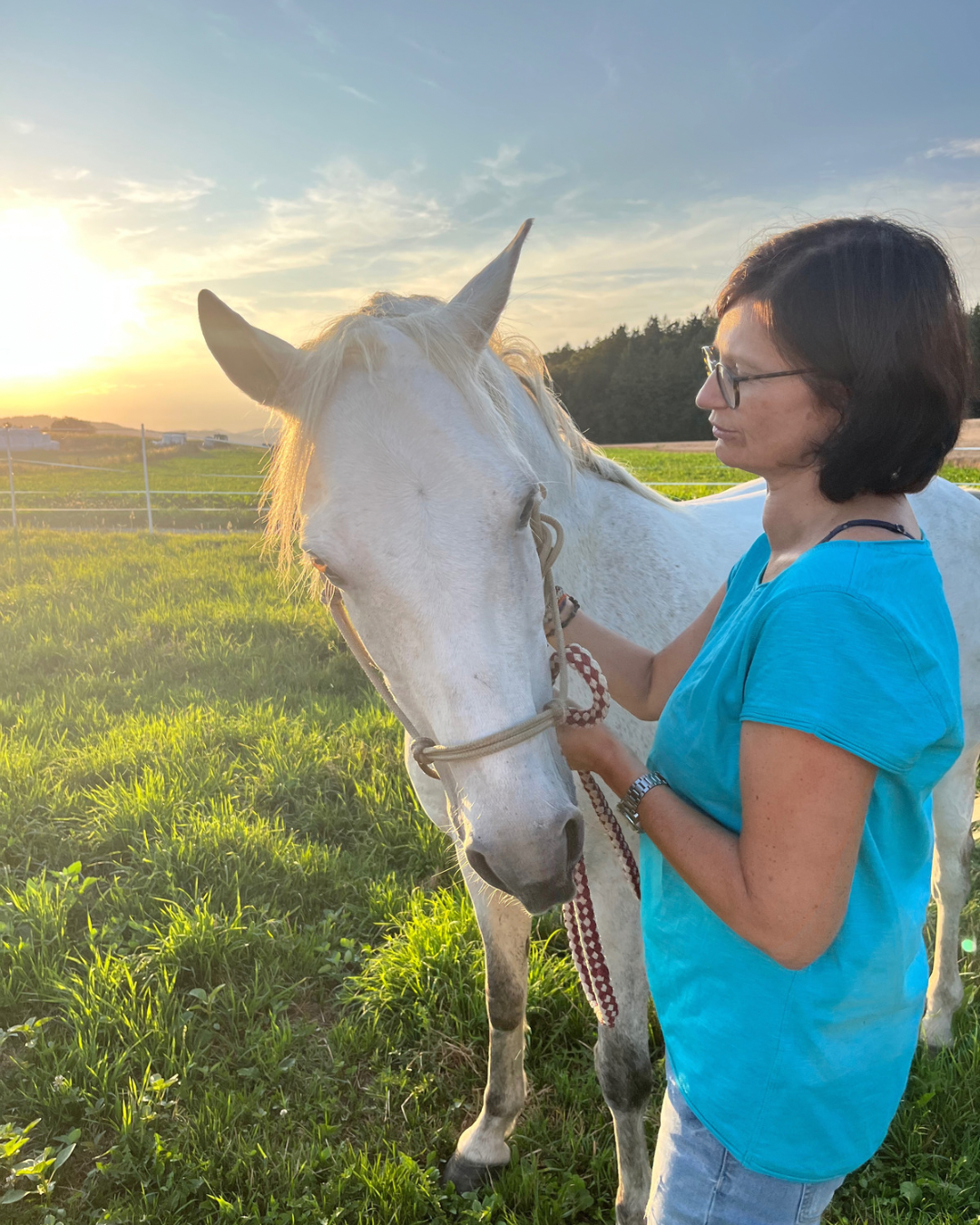 Andrea Jeger mit Pferd Dulli